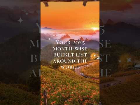 12 months, 12 top destinations in countries and premium travel spots! #trendingshorts #trending